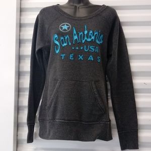 NA 92 San Antonio Distressed Sweatshirt Top Small